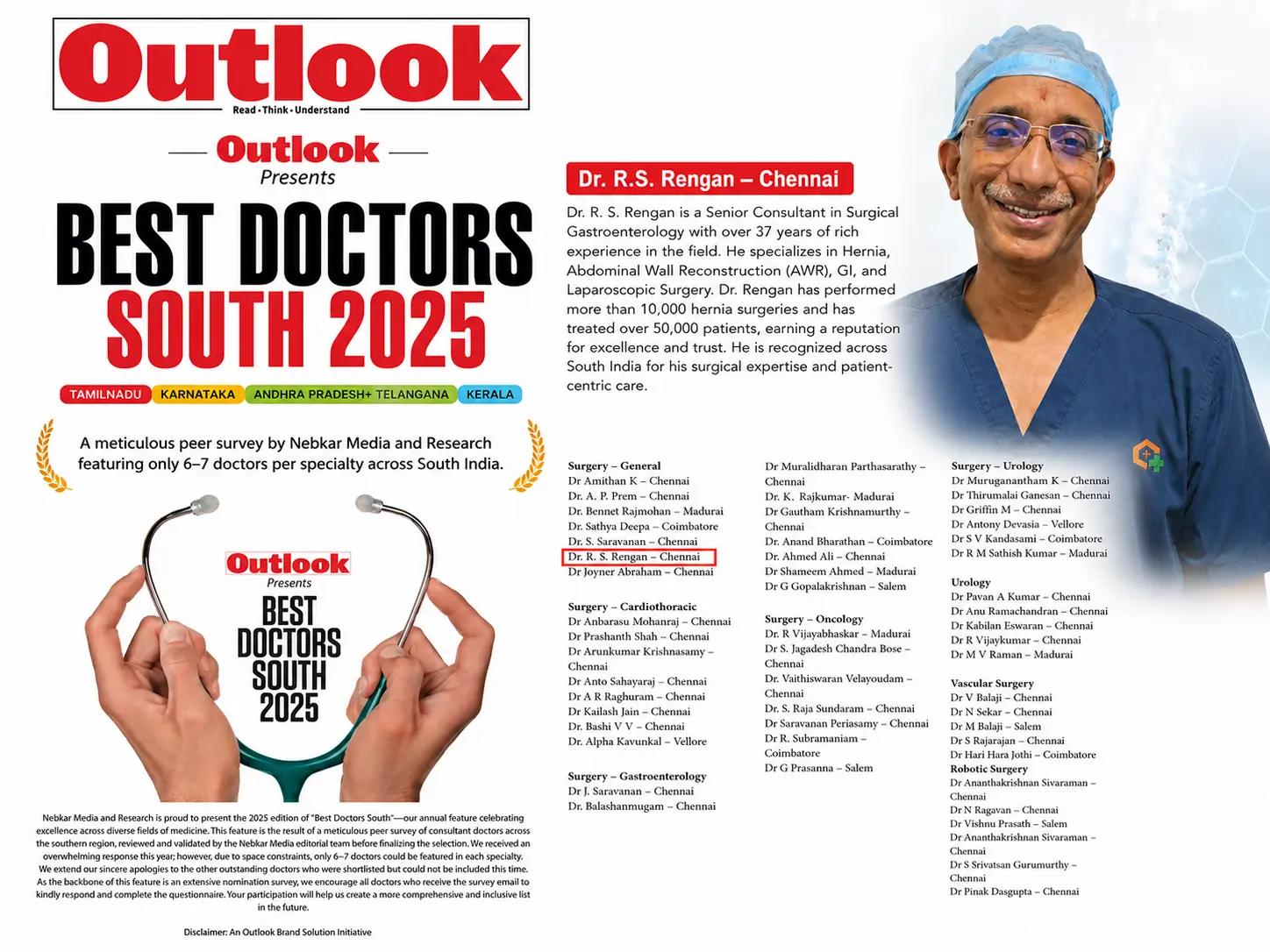 Outlook Best Doctors South 2025